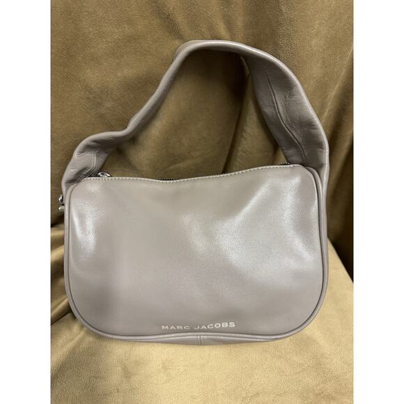 Marc Jacobs The Pushlock Mini Hobo Cement Soft Leather - Picture 1 of 10